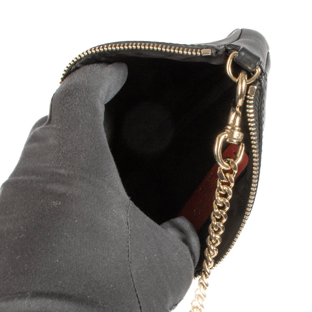 shop 100% authentic second hand Valentino Garavani Black Wallet On Chain on Labellov.com