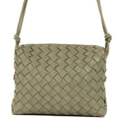 Shop safe online at Labellov in Antwerp, Brussels and Knokke this 100% authentic second hand Bottega Veneta Intrecciato Travertine Small Loop Crossbody Bag