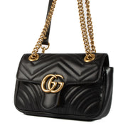 shop 100% authentic second hand Gucci Black GG Marmont Mini Bag on Labellov.com