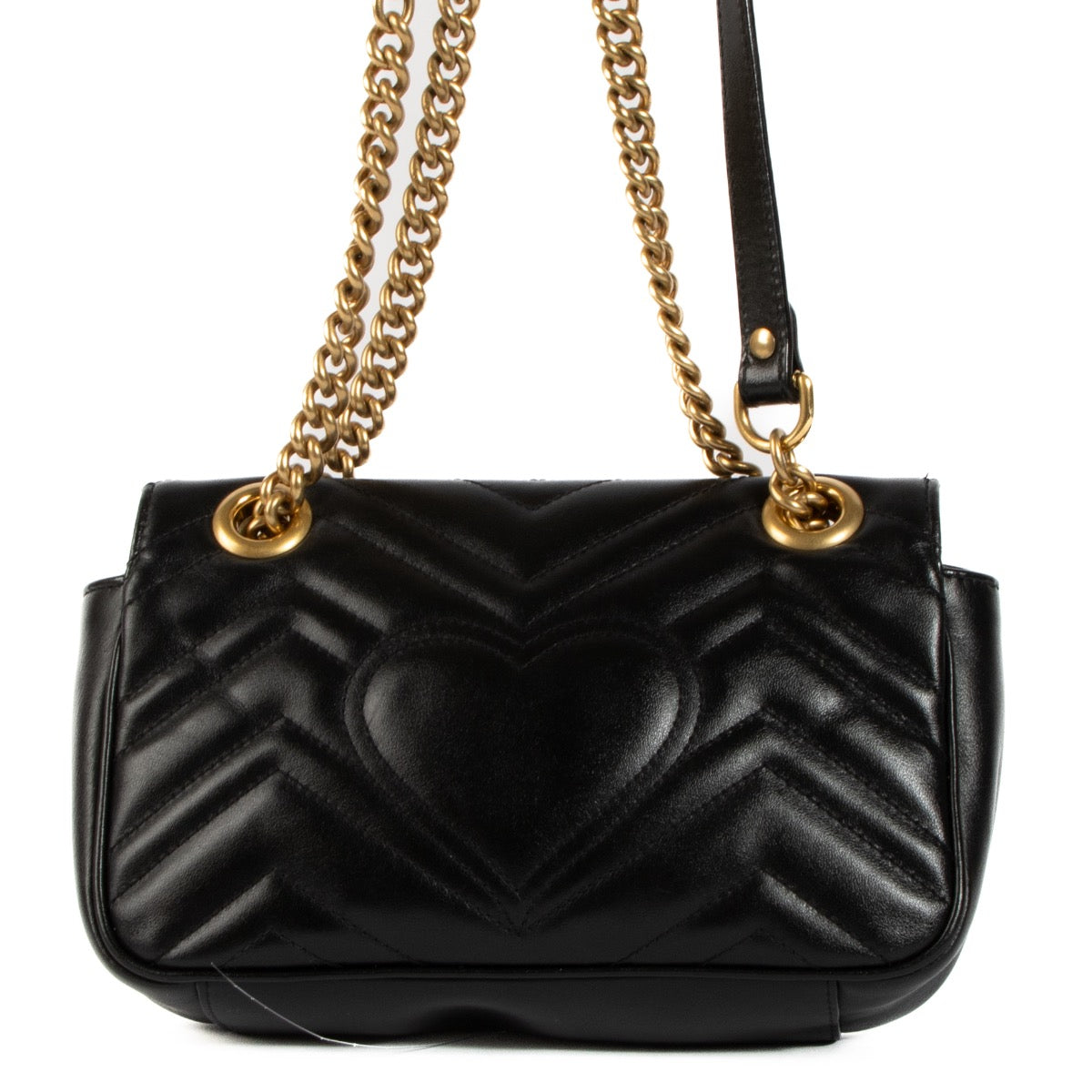 shop 100% authentic second hand Gucci Black GG Marmont Mini Bag on Labellov.com