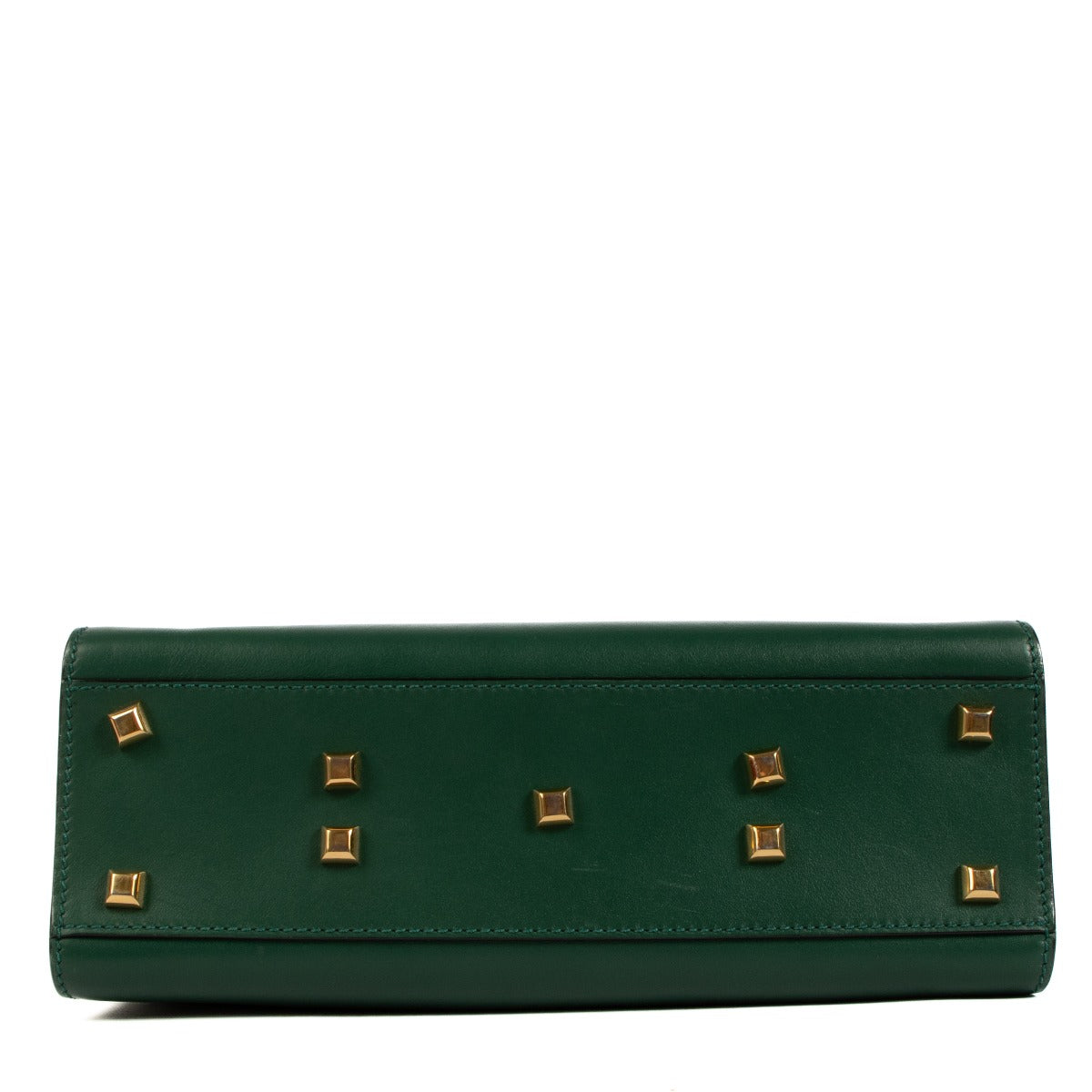 Shop 100% authentic second-hand Valentino Garavani Green Leather My Rockstud Shoulder Bag in very good condition on Labellov.com