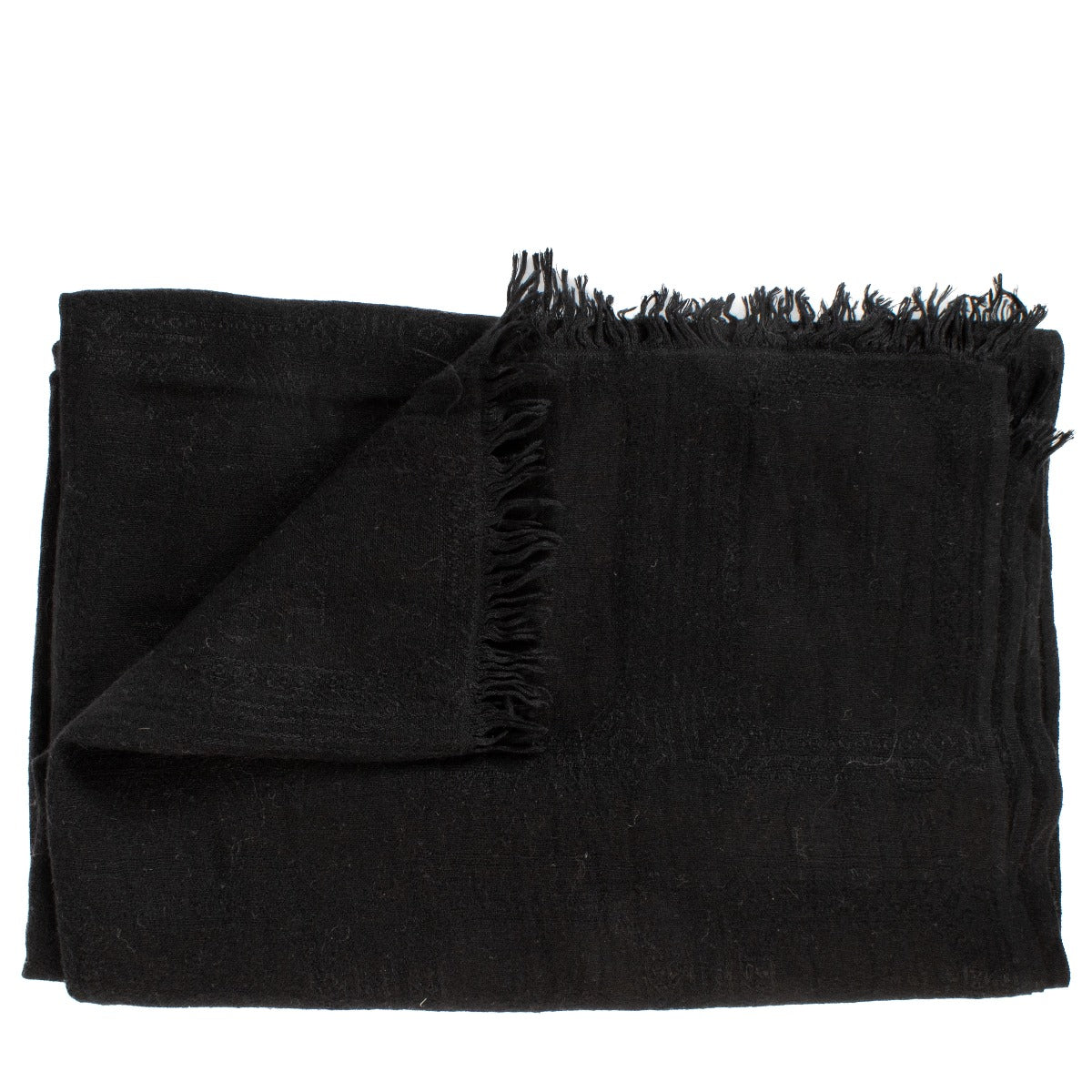 Shop safe online at Labellov in Antwerp, Brussels and Knokke this 100% authentic second hand Christian Dior Black Cashmere Logo Jacquard Shawl