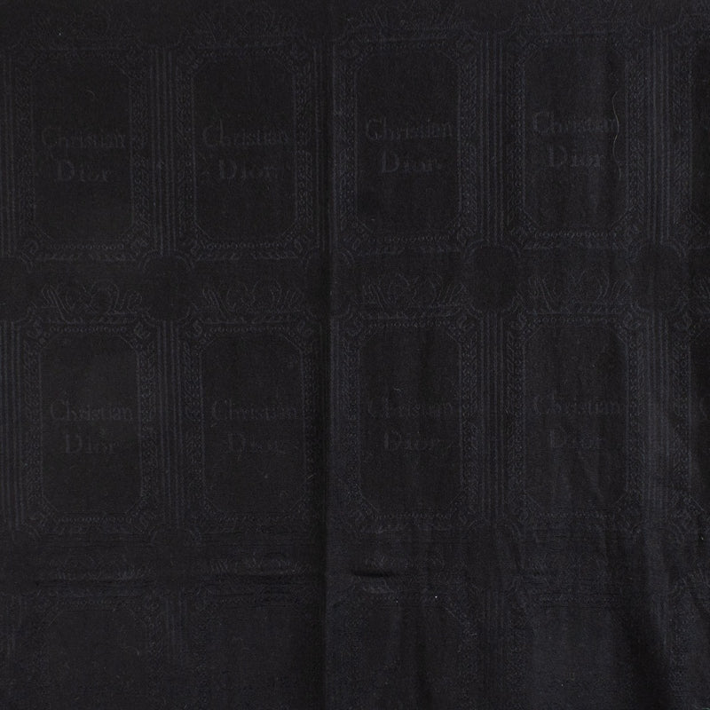 Shop safe online at Labellov in Antwerp, Brussels and Knokke this 100% authentic second hand Christian Dior Black Cashmere Logo Jacquard Shawl