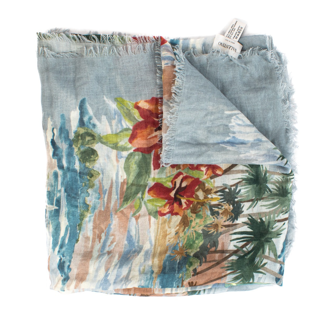 Shop safe online at Labellov in Antwerp, Brussels and Knokke this 100% authentic second hand Valentino Multicolor Cashmere Blend Shawl
