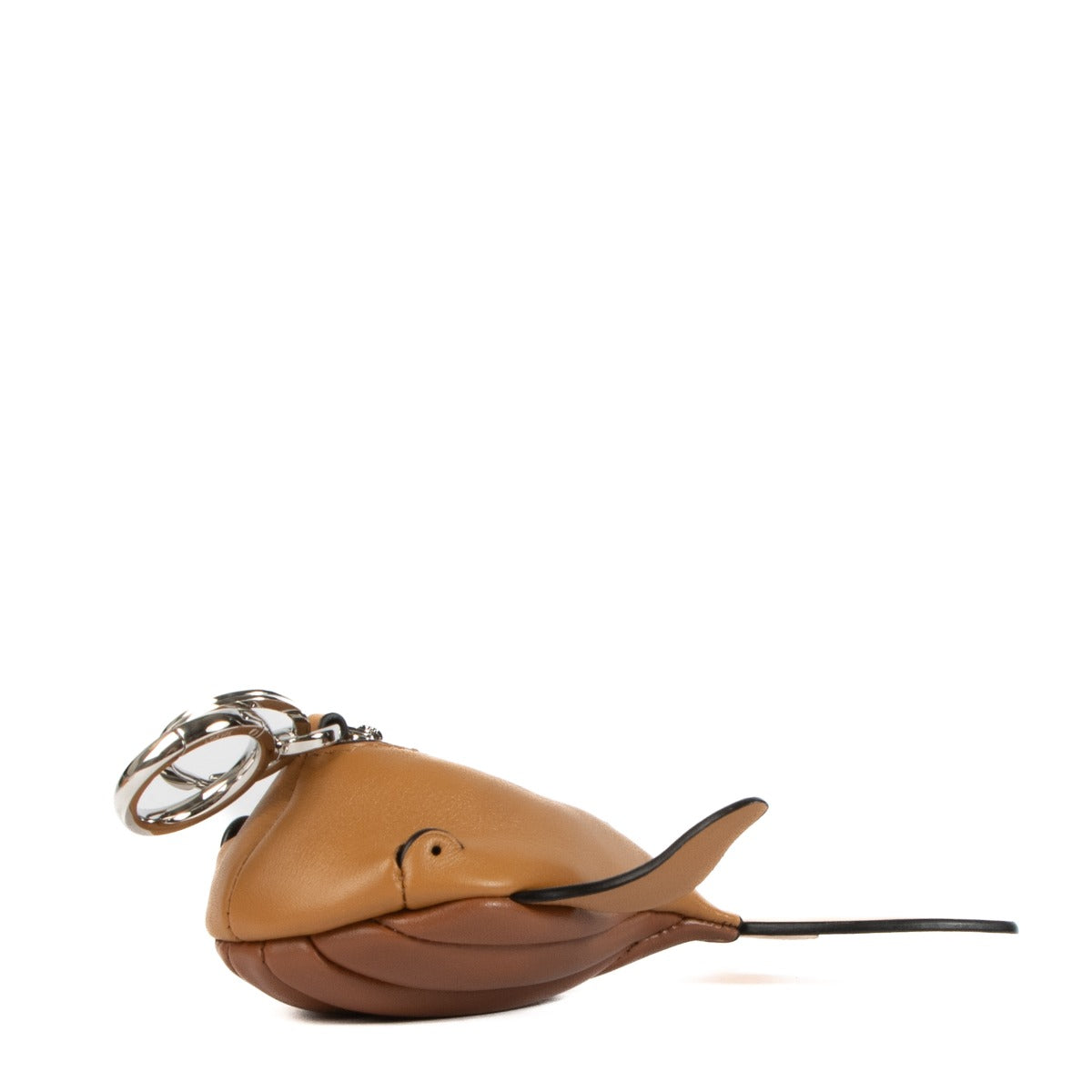 Shop safe online at Labellov in Antwerp, Brussels and Knokke this 100% authentic second hand Loewe Camel Leather Paula's Ibiza Whale Key Charm