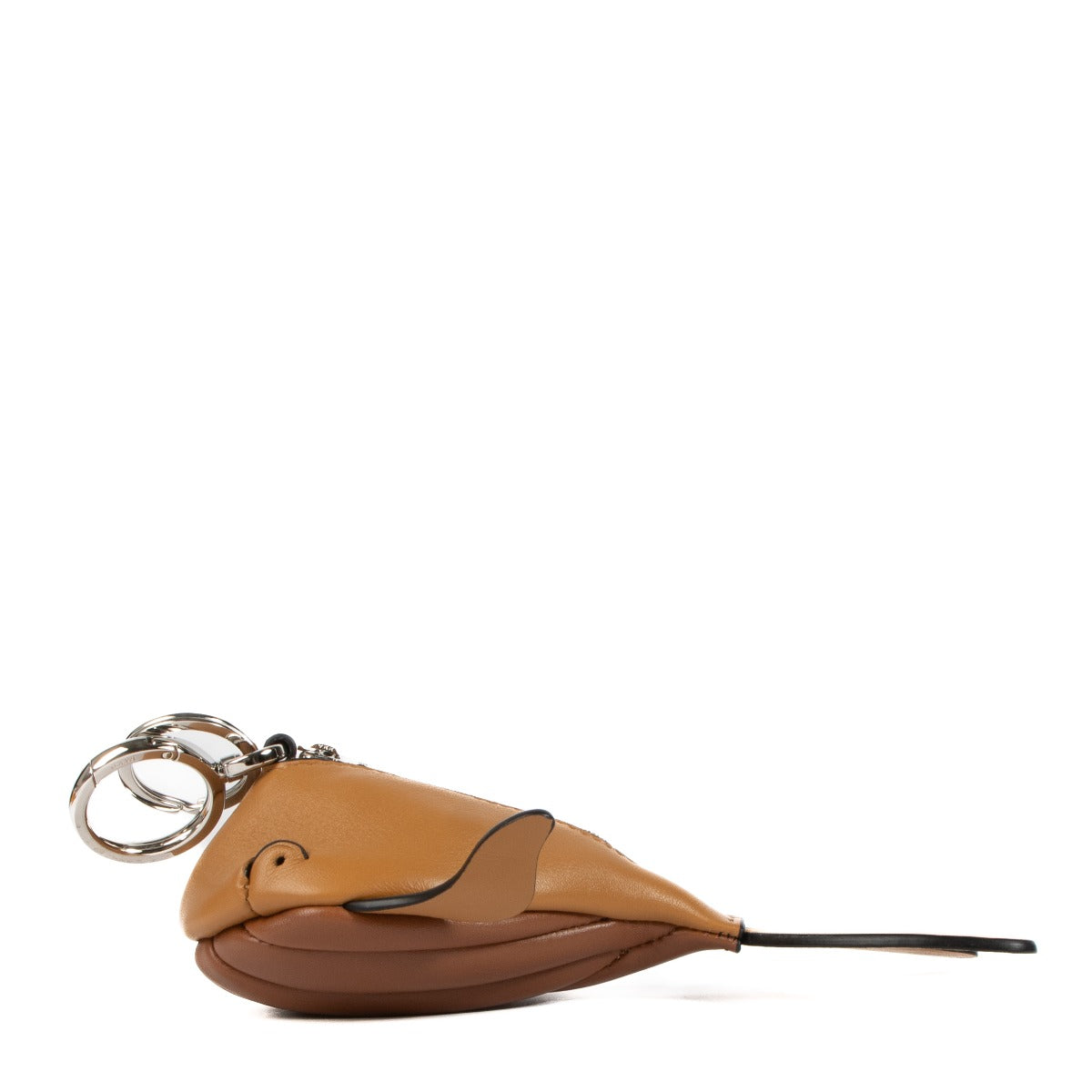 Shop safe online at Labellov in Antwerp, Brussels and Knokke this 100% authentic second hand Loewe Camel Leather Paula's Ibiza Whale Key Charm