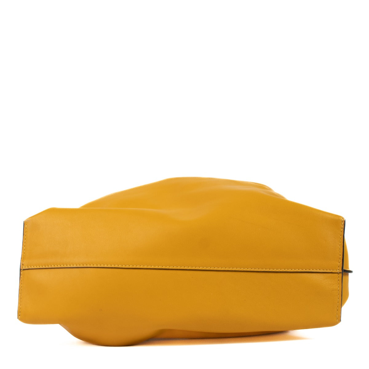 Shop safe online at Labellov in Antwerp, Brussels and Knokke this 100% authentic second hand Loewe Yellow Nappa Calfskin Flamenco Clutch Bag