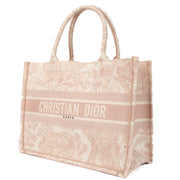 Shop safe online at Labellov in Antwerp, Brussels and Knokke this 100% authentic second hand Christian Dior Ecru and Pink Medium Book Tote