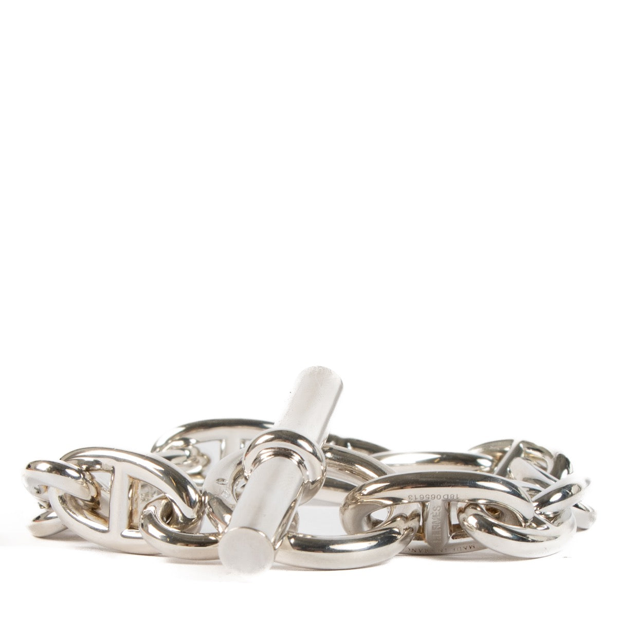 Shop safe online at Labellov in Antwerp, Brussels and Knokke this 100% authentic second hand Hermès Silver Chaine d'Ancre Large Bracelet