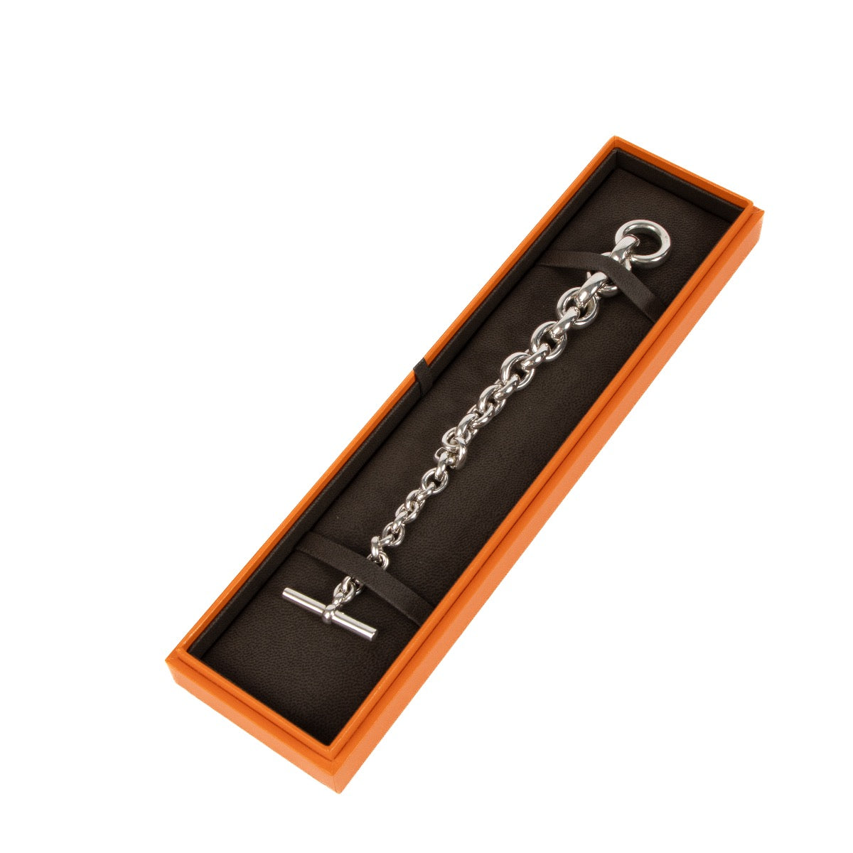 Shop safe online at Labellov in Antwerp, Brussels and Knokke this 100% authentic second hand Hermès Silver Chain Bracelet