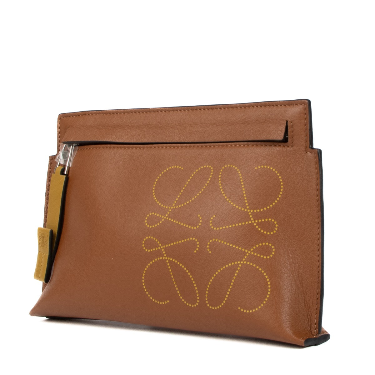 Shop 100% authentic secondhand Loewe Brown Anagram Clutch Bag on Labellov.com