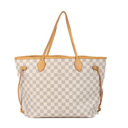 Shop safe online at Labellov in Antwerp, Brussels and Knokke this 100% authentic second hand Louis Vuitton Beige Damier Azur Canvas Neverfull MM Shoulder Bag