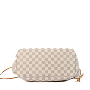 Shop safe online at Labellov in Antwerp, Brussels and Knokke this 100% authentic second hand Louis Vuitton Beige Damier Azur Canvas Neverfull MM Shoulder Bag