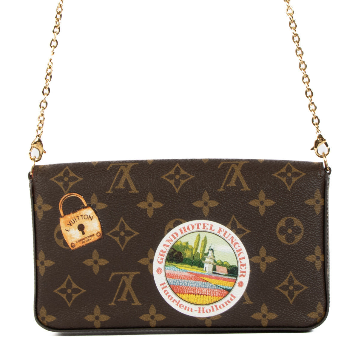 Louis Vuitton Monogram World Tour Pochette Felicie aan de beste prijs
