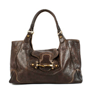 Dark Brown Guccissima Leather New Pelham Large Shoulder Bag