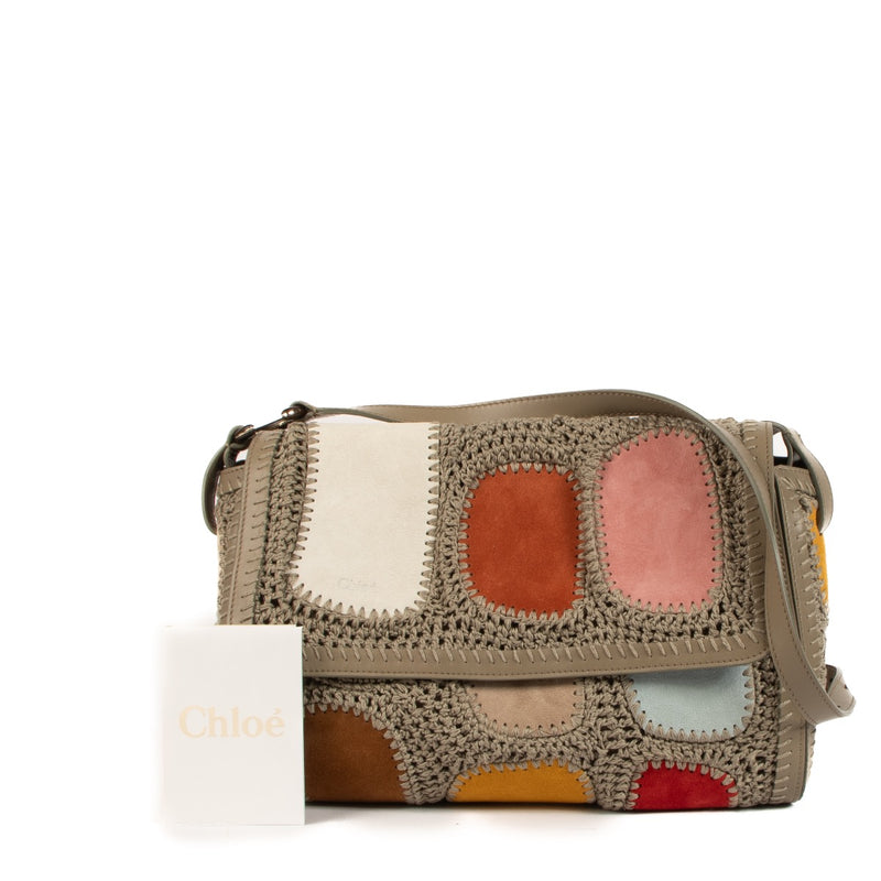 shop 100% authentic second hand Chloé Multicolor Patchwork Shoulder Bag on Labellov.com
