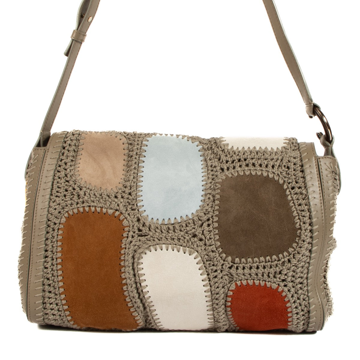 shop 100% authentic second hand Chloé Multicolor Patchwork Shoulder Bag on Labellov.com