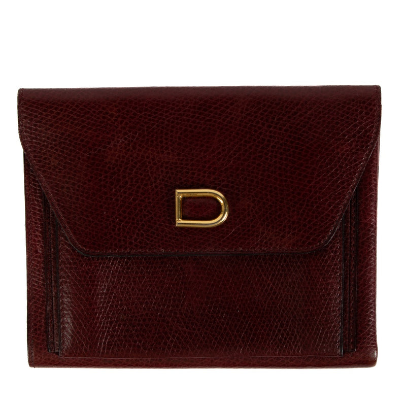 shop 100% authentic second hand Delvaux Burgundy Vintage Denise Wallet on Labellov.com