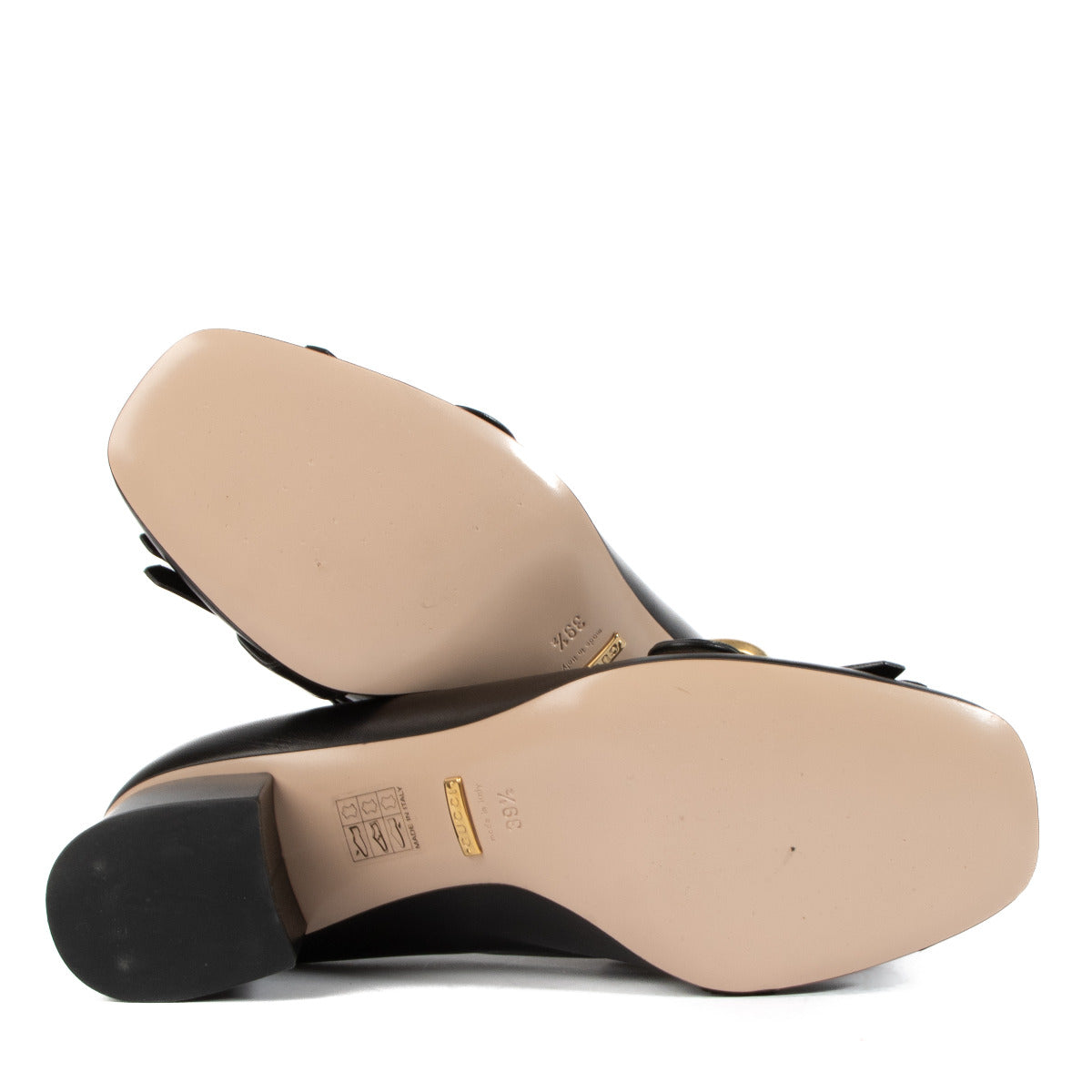 Escarpins Gucci Marmont en cuir noir - taille 39,5