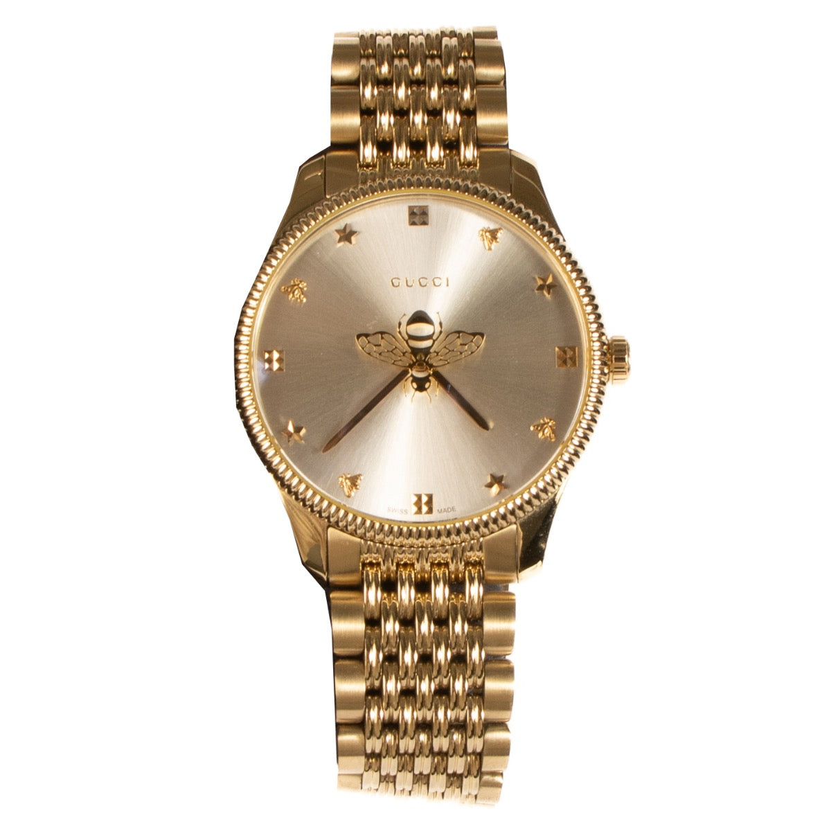 shop 100% authentic second hand Gucci Gold G-Timeless Slim Watch on Labellov.com