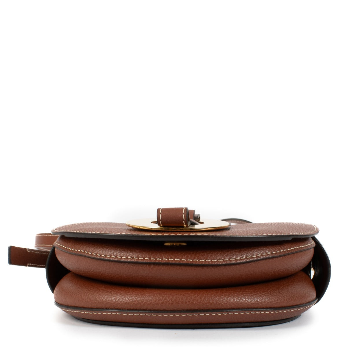 Shop safe online at Labellov in Antwerp, Brussels and Knokke this 100% authentic second hand Chloé Brown Leather Darryl Small Crossbody Bag