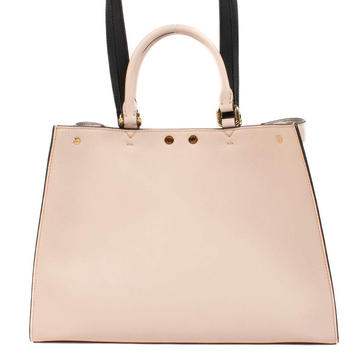 Fendi Roze Leren Peekaboo X-Tote Kleine Schoudertas
