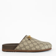 Gucci GG Supreme Horsebit Slides - Size 41 at Labellov.com