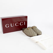 Gucci GG Supreme Horsebit Slides - Size 41 at Labellov.com