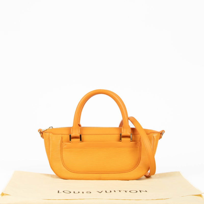 Authentic pre-loved Louis Vuitton Orange Epi Dhanura PM Top Handle Bag on Labellov.com