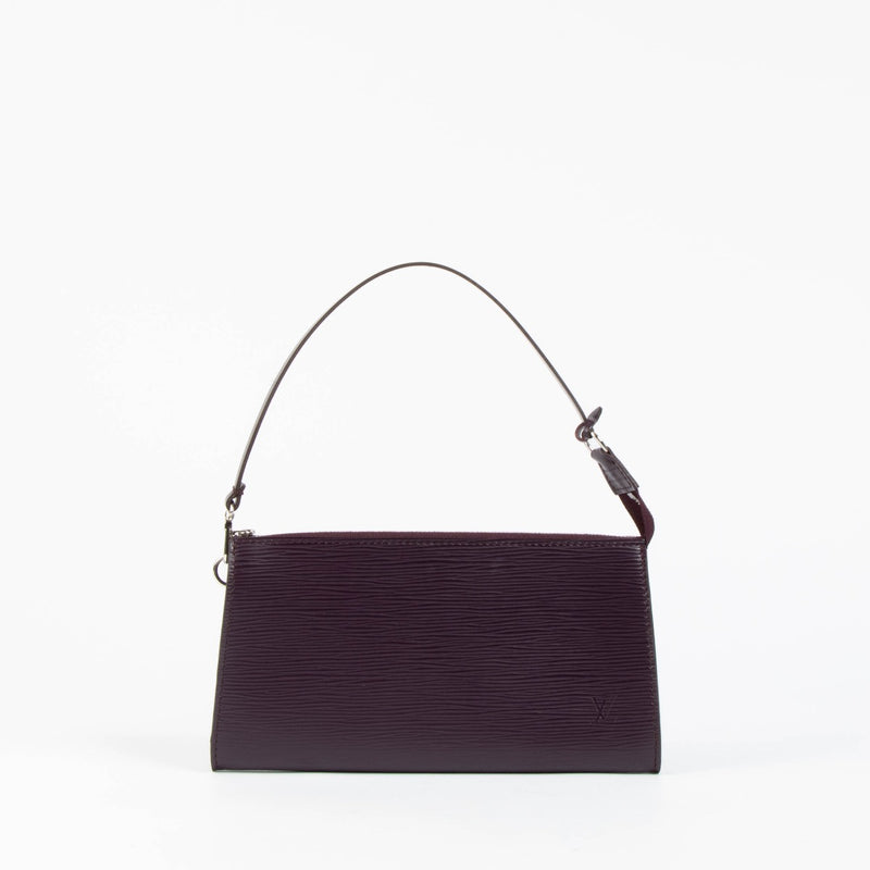 Authentic pre-loved Louis Vuitton Cassis Epi Pochette Accessoire Clutch on Labellov.com