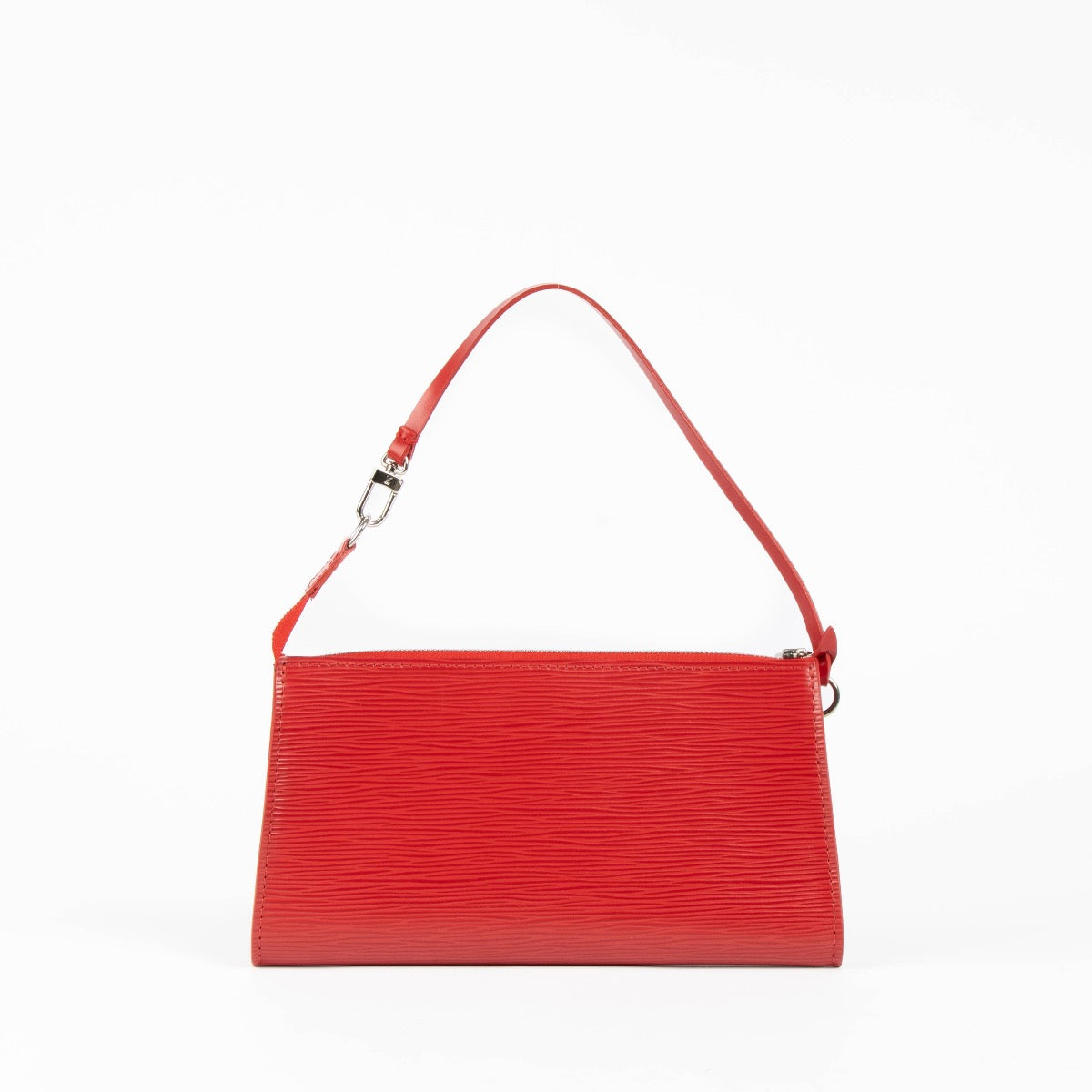 Authentic pre-loved Louis Vuitton Red Epi Pochette Accessoire Clutch on Labellov.com