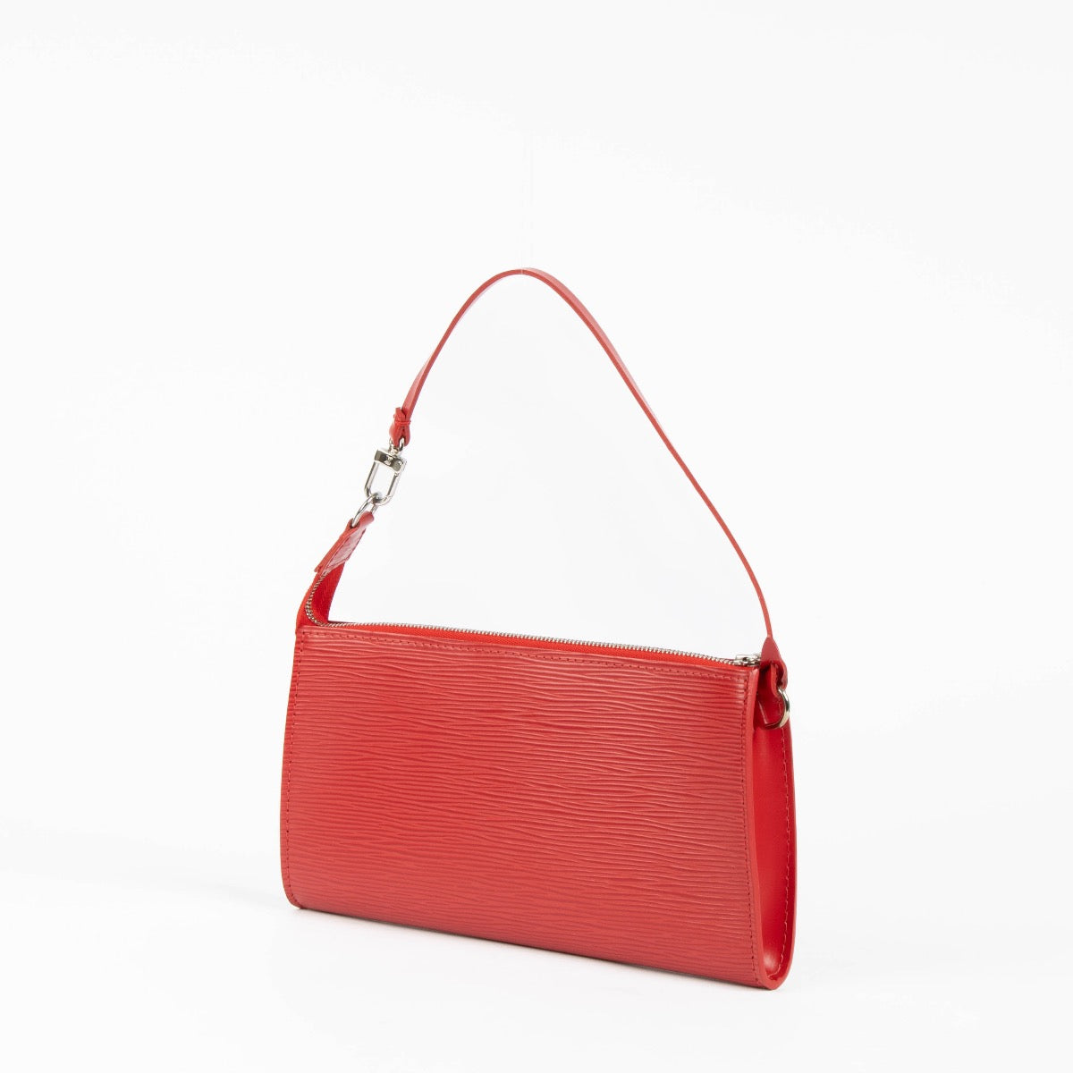 Authentic pre-loved Louis Vuitton Red Epi Pochette Accessoire Clutch on Labellov.com