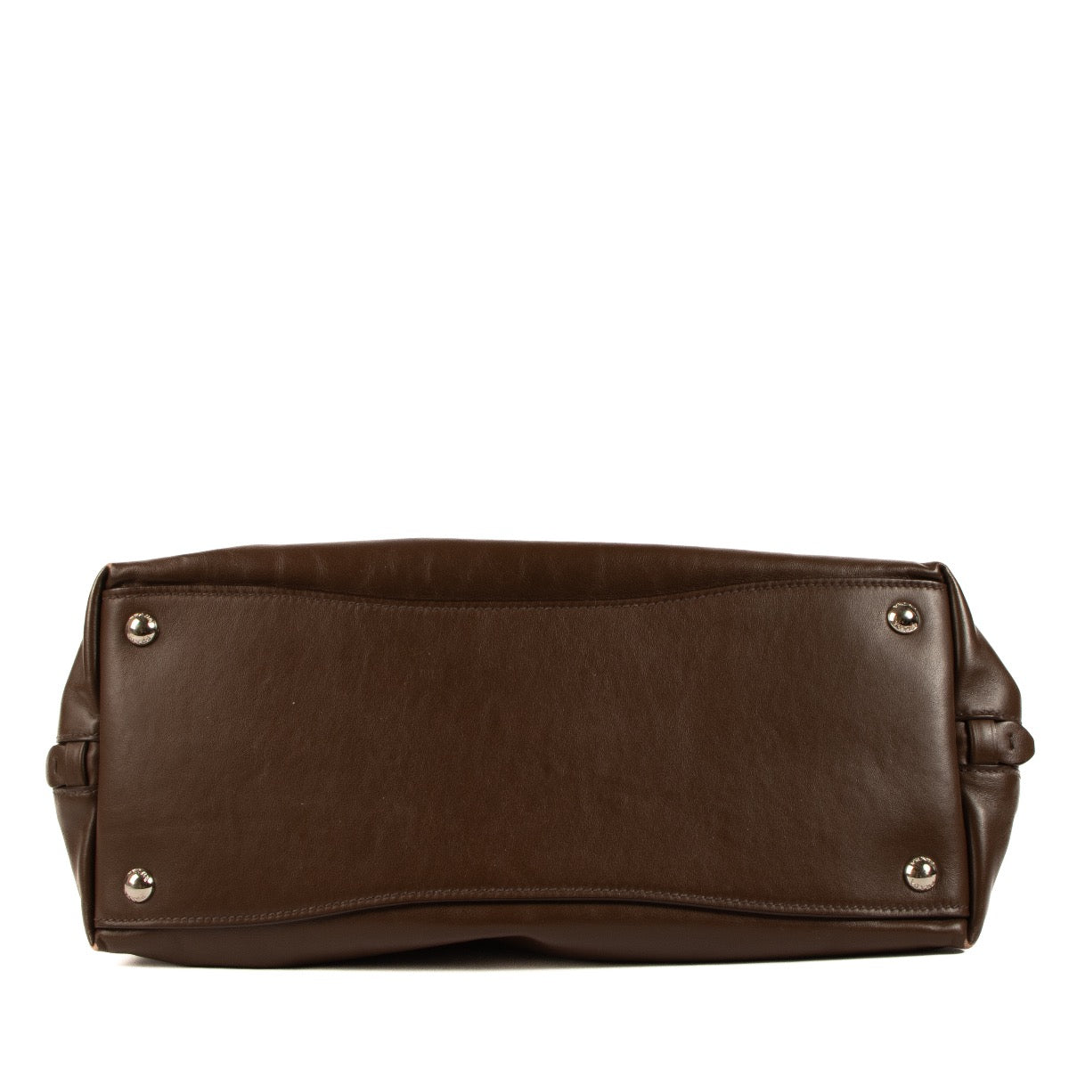 Shop safe online at Labellov in Antwerp, Brussels and Knokke this 100% authentic second hand Prada Brown Cervo Leather Hobo Bag
