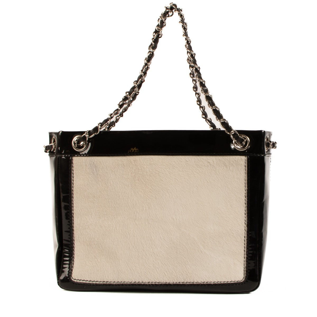 Shop 100% authentic secondhand Chanel Black Patent Pony Hair Shoulder Bag on Labellov.com