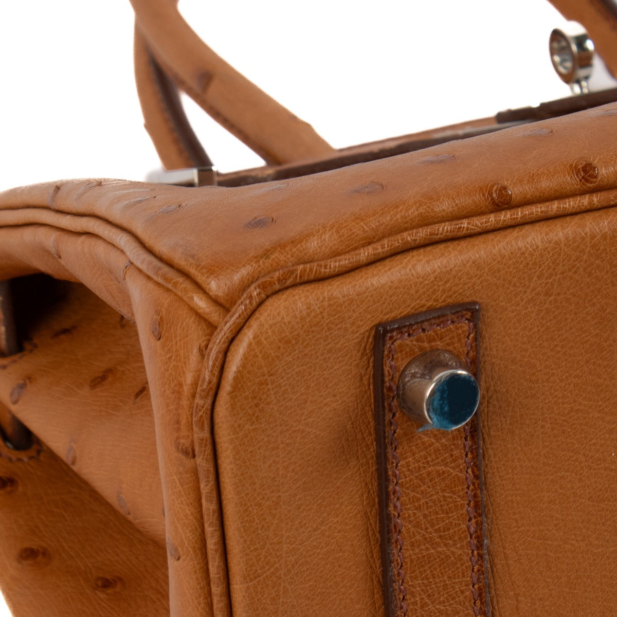 Hermès Birkin 30 Gold Ostrich PHW