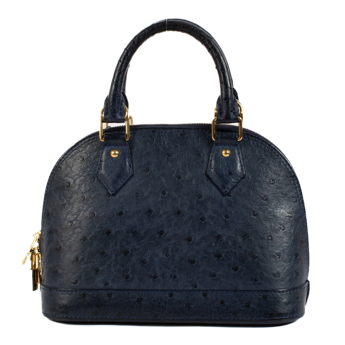 Louis Vuitton Indigo Blue Ostrich Alma BB