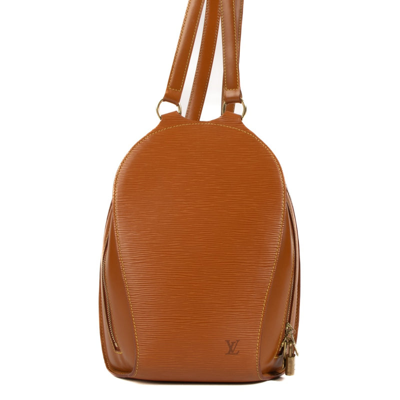 Shop safe online at Labellov in Antwerp, Brussels and Knokke this 100% authentic second hand Louis Vuitton Cannelle Epi Leather Mabillon Backpack