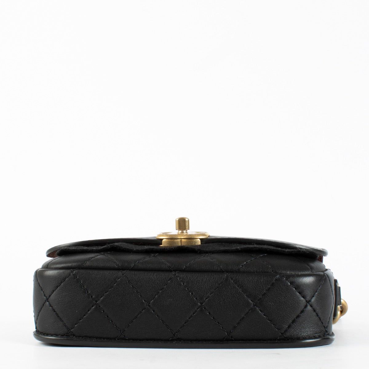 Authentic pre-loved Chanel Classic Black Calfskin Flap Bag with Pouch on Labellov.com