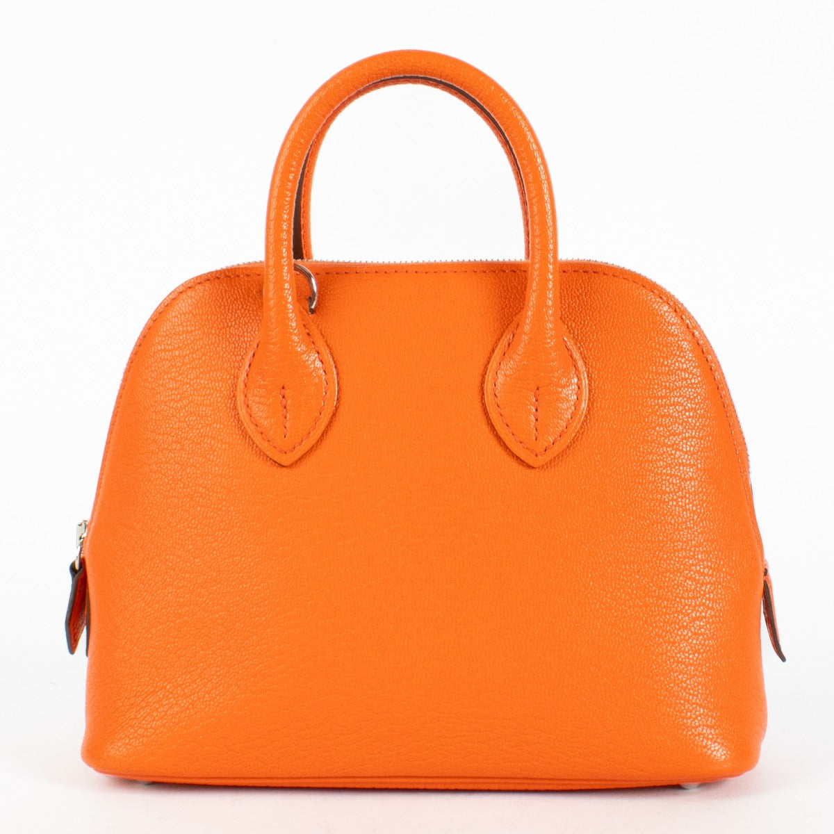 Hermès Bolide 1923 Mini Orange Poppy Chevre Mysore PHW