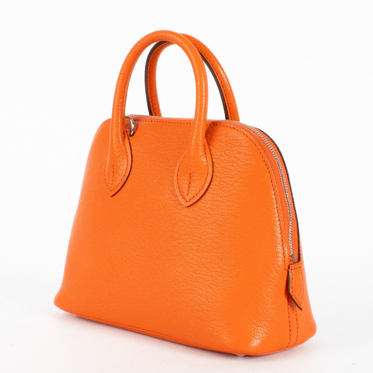 Hermès Bolide 1923 Mini Orange Poppy Chevre Mysore PHW