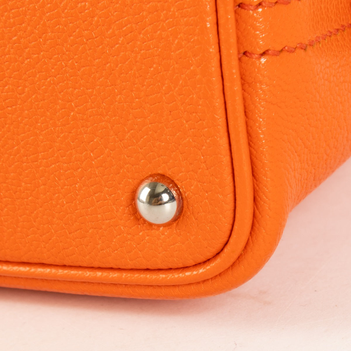 Hermès Bolide 1923 Mini Orange Poppy Chevre Mysore PHW