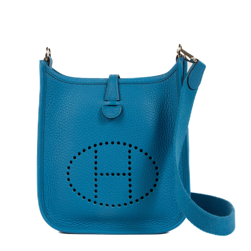 Shop authentic second hand Hermès Evelyne III 16 Bleu Zanzibar Taurillon Clemence on www.labellov.com
