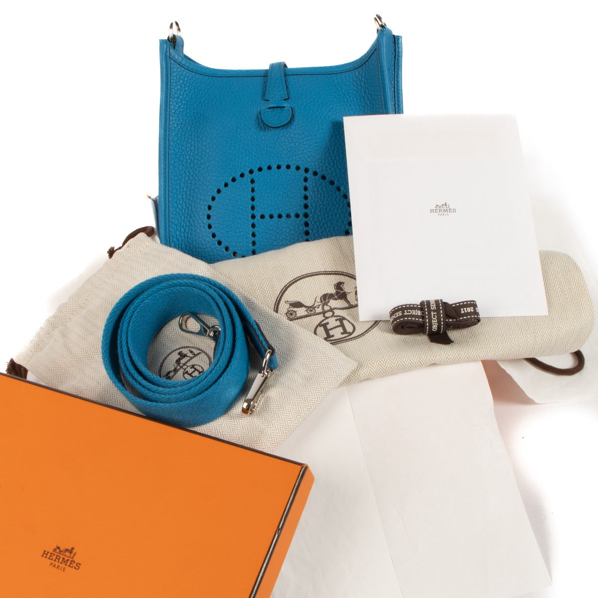 Hermès Evelyne III 16 Bleu Zanzibar Taurillon Clemence