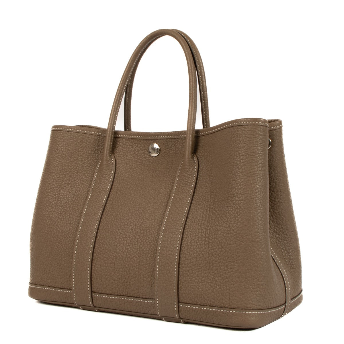 Shop authentic second hand Hermès Garden Party 30 Vache Country Etoupe on www.labellov.com
