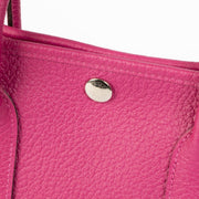 Shop this 100% authentic Hermès Garden Party 30 Rouge Pourpre Negonda PHW Bag at Labellov.com