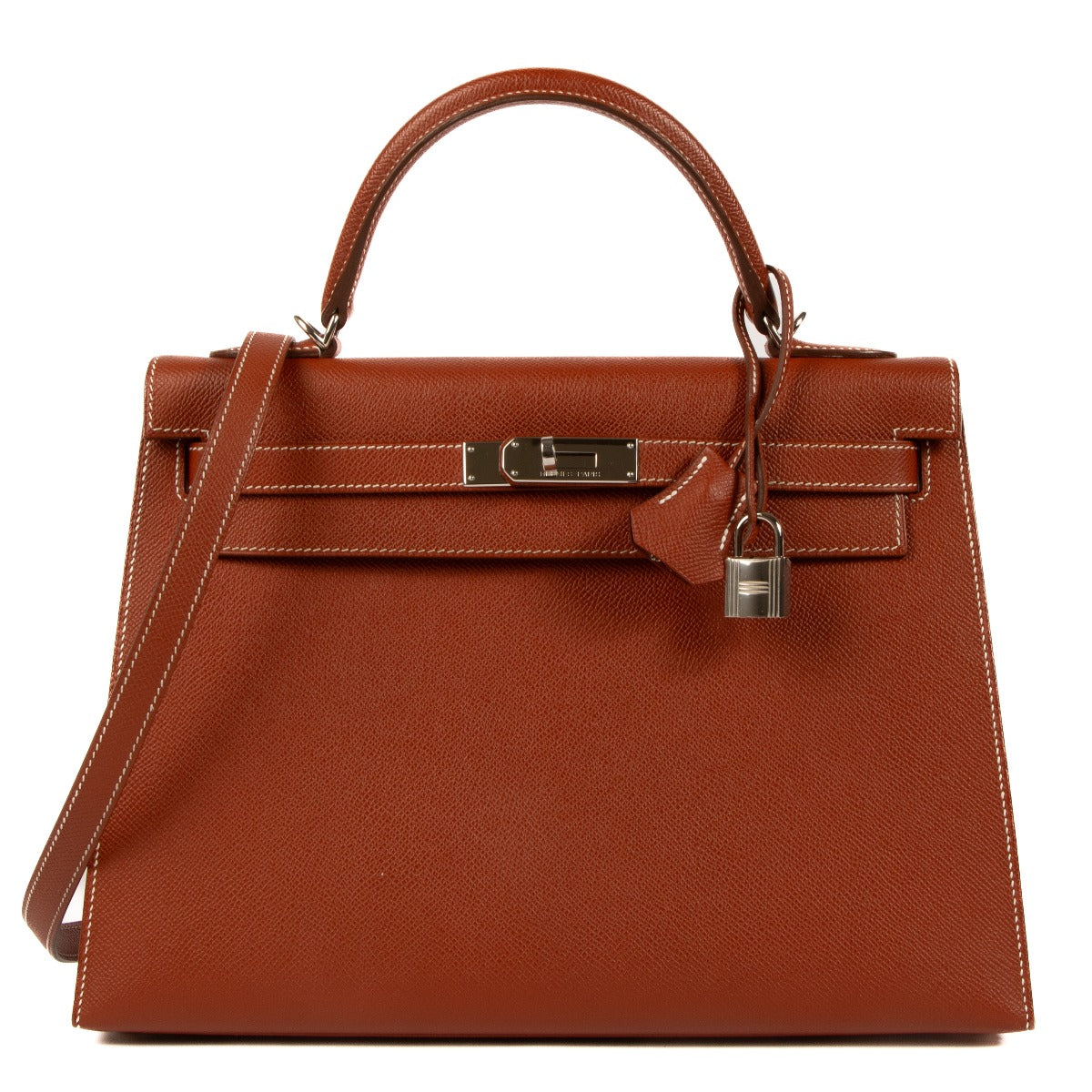 Hermès Kelly 32 Brique Epsom PHW