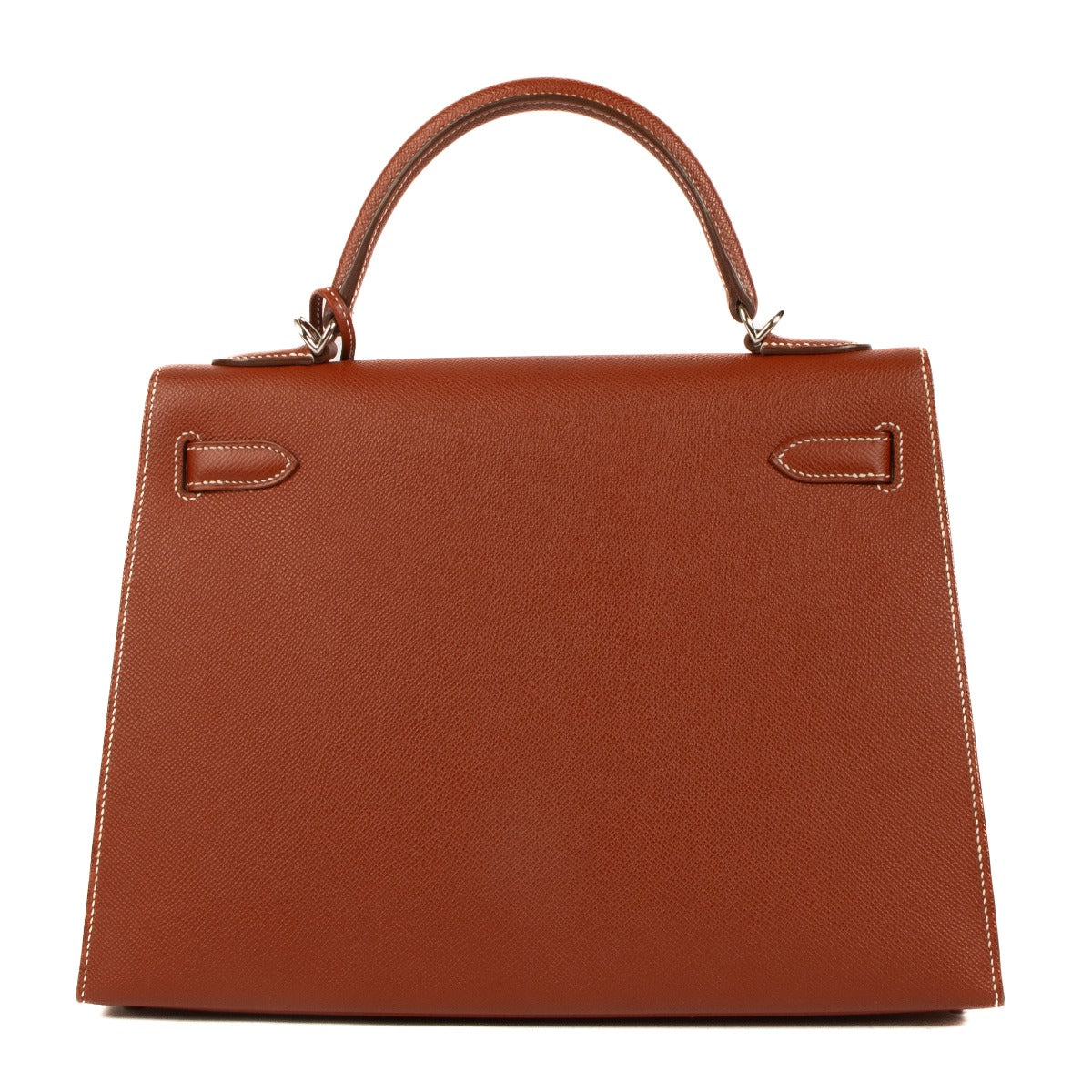 Authentic second hand Hermès 2014 Kelly 32 Brique Epsom on www.labellov.com