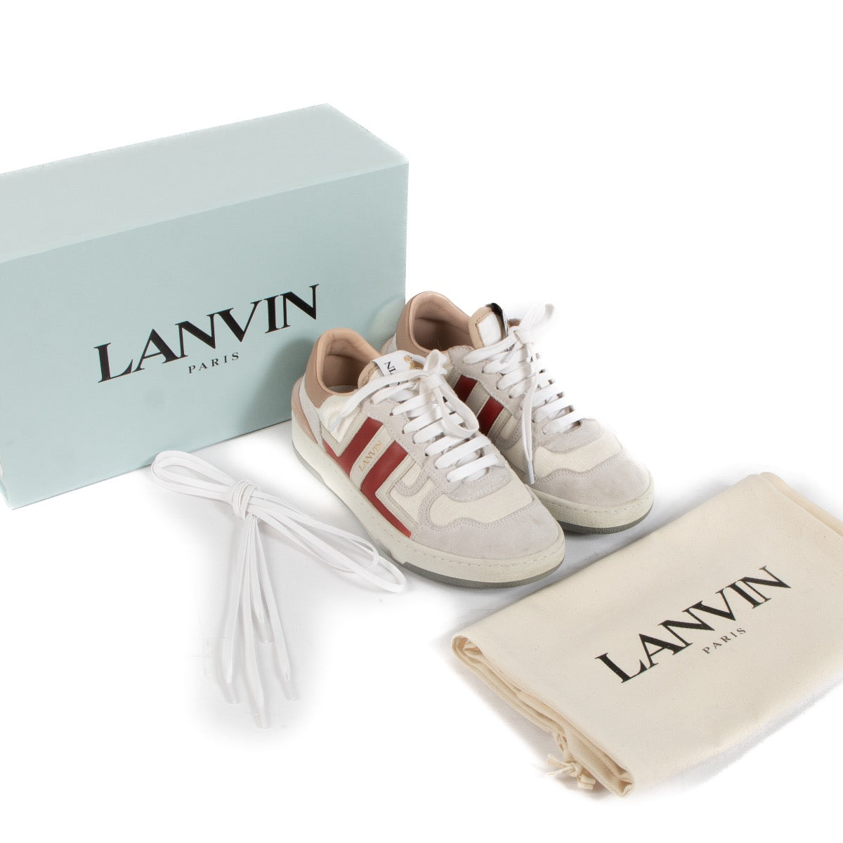 Shop safe online at Labellov these 100% authentic second hand Lanvin Multicolor Clay Sneakers - size 36