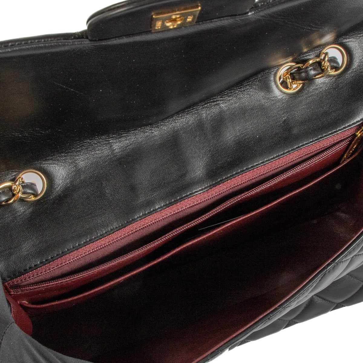 shop 100% authentic second hand Chanel Black Lambskin GHW Classic Single Flap Bag on Labellov.com