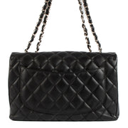 shop 100% authentic second hand Chanel Black PHW Large Classic Single Flap Bag on Labellov.com